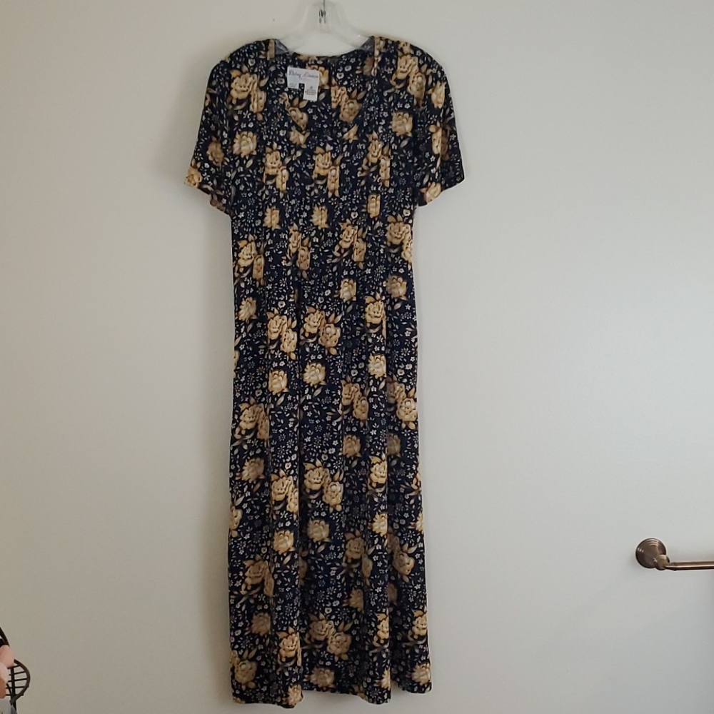 Betsy Lauren Vintage Print Dress  6P